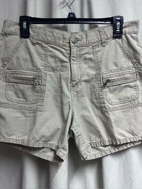 Polo Jeans Co Ralph Lauren Shorts Women’s 10 Beige 100% Cotton Rip stop